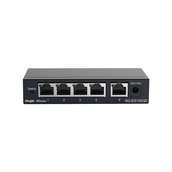 RUIJIE REYEE RG-ES105GD 5 Port GigaBit Switch Metal Kasa