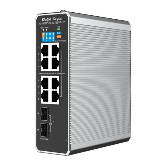 RUIJIE REYEE RG-NIS2100-8GT2SFP-HP 8 Port GigaBit PoE, 240W, 2Port SFP