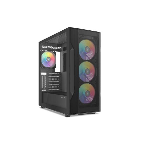 SAMA S40BK Black, H700BK 700W, 80 PLUS, Tempered Glass Panel, Mesh Ön 