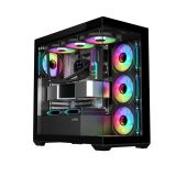 SAMA SV01BK Black, B750BK 750W, 80+ Bronze, PCIE 5.1, ATX3.1, Tempered