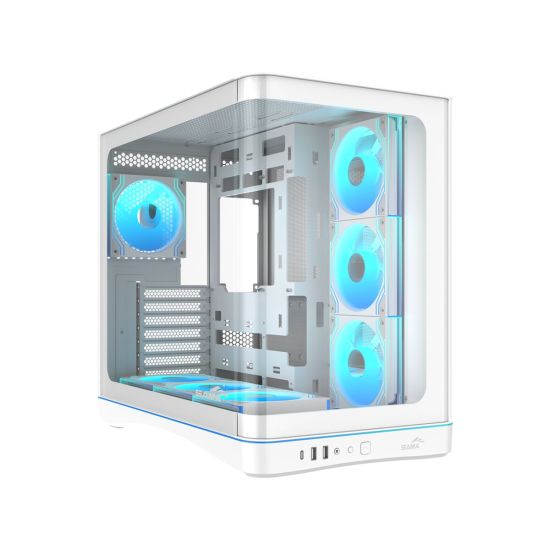 SAMA V62WH White, G1000WH 1000W, 80+ Gold, Full Modüler, PCIE 5.1, ATX
