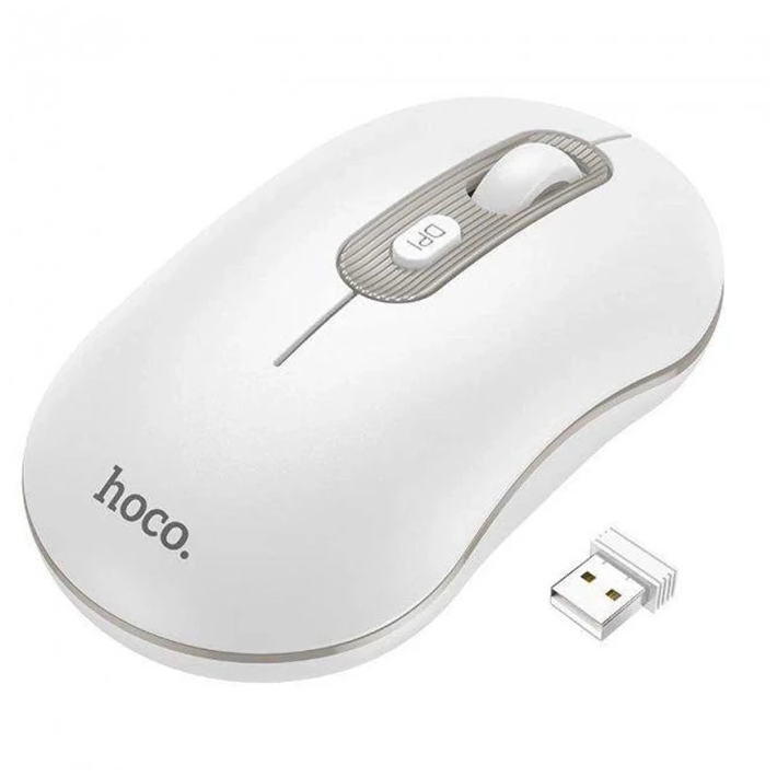 HOCO GM21 Platinium 1600dPi 2.4G Bluetooth Kablosuz Optik Mouse