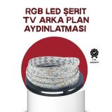 Kendinden Yapışkanlı LED Şerit Televizyon Aydınlatması 2mt