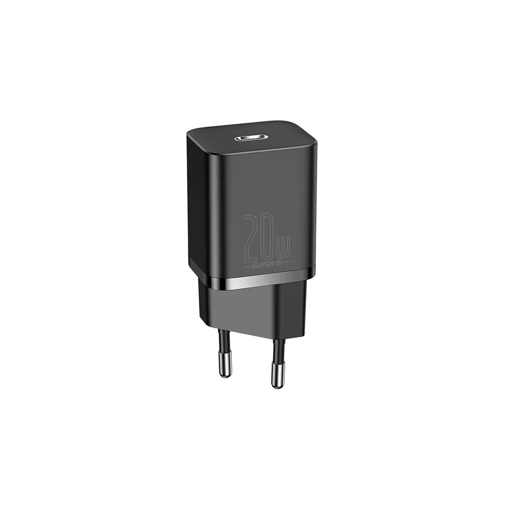 Baseus Super Si 20W PD Type-C Hızlı Şarj Adaptörü 20W İPhone 15-14-13-
