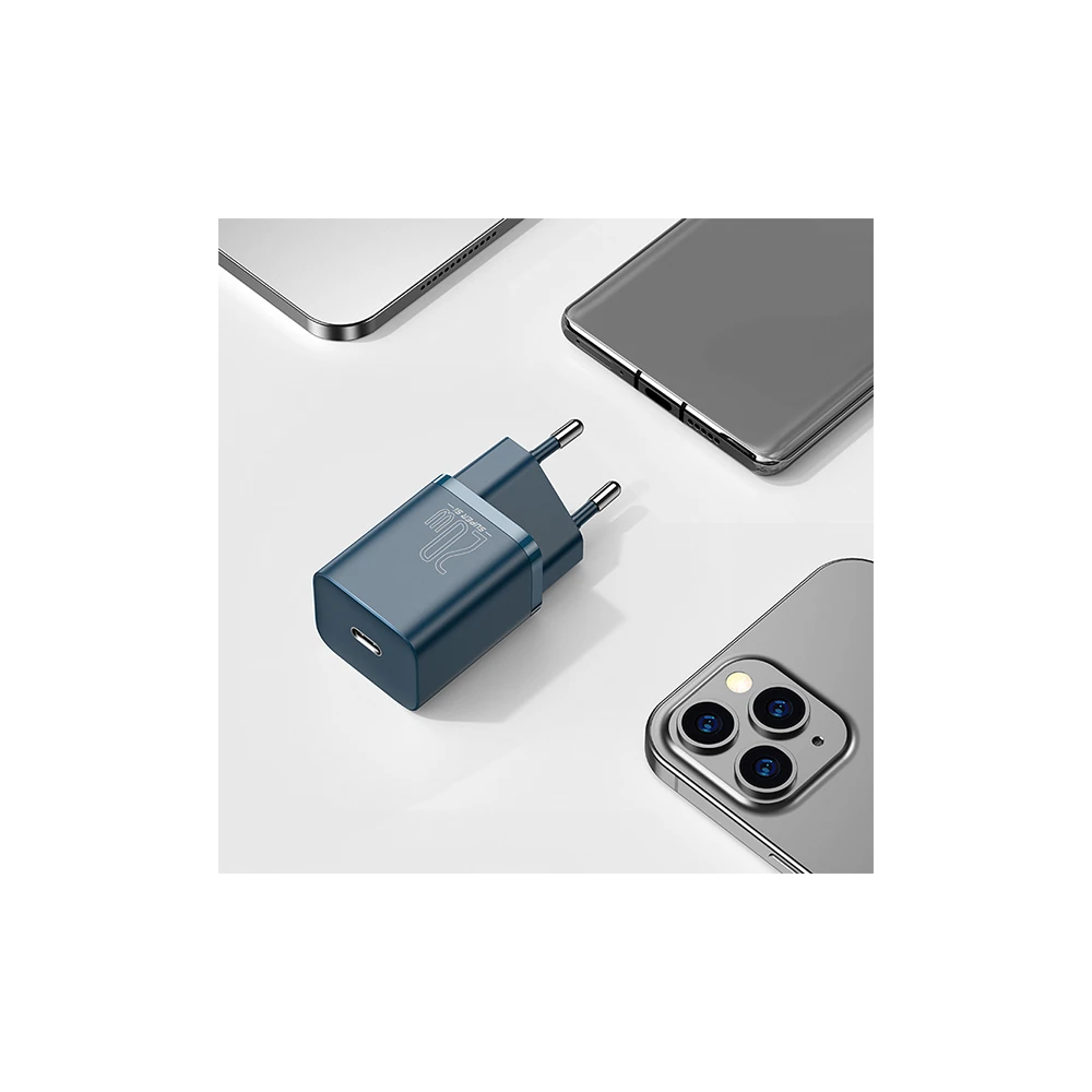 Baseus Super Si 20W PD Type-C Hızlı Şarj Adaptörü 20W İPhone 15-14-13-