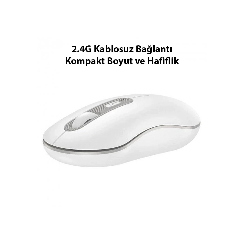 HOCO GM21 Platinium 1600dPi 2.4G Bluetooth Kablosuz Optik Mouse