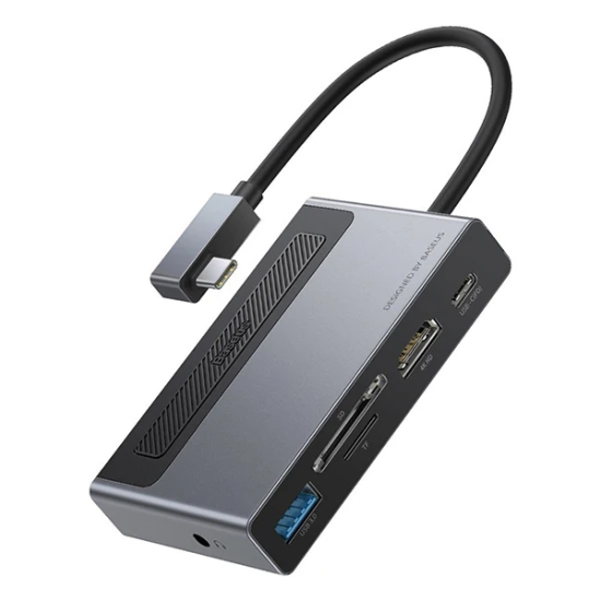 Baseus Magic Çok Fonksiyonlu Klipsli Type-C HUB 6in1 (USB3.0+SD+TF+HDM