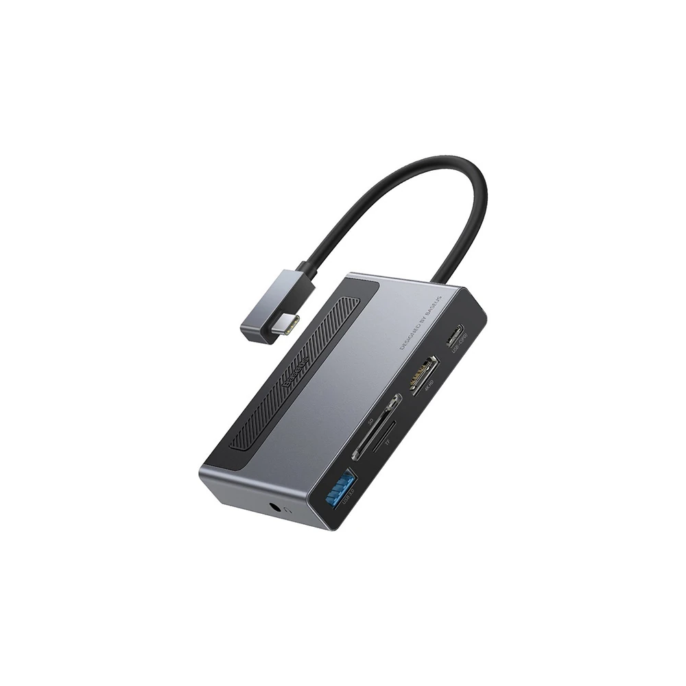 Baseus Magic Çok Fonksiyonlu Klipsli Type-C HUB 6in1 (USB3.0+SD+TF+HDM