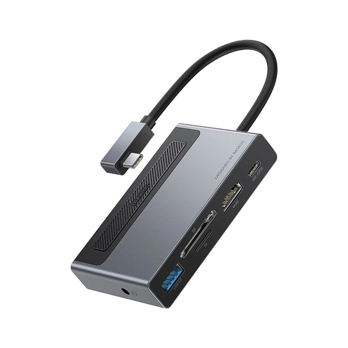 Baseus Magic Çok Fonksiyonlu Klipsli Type-C HUB 6in1 (USB3.0+SD+TF+HDM
