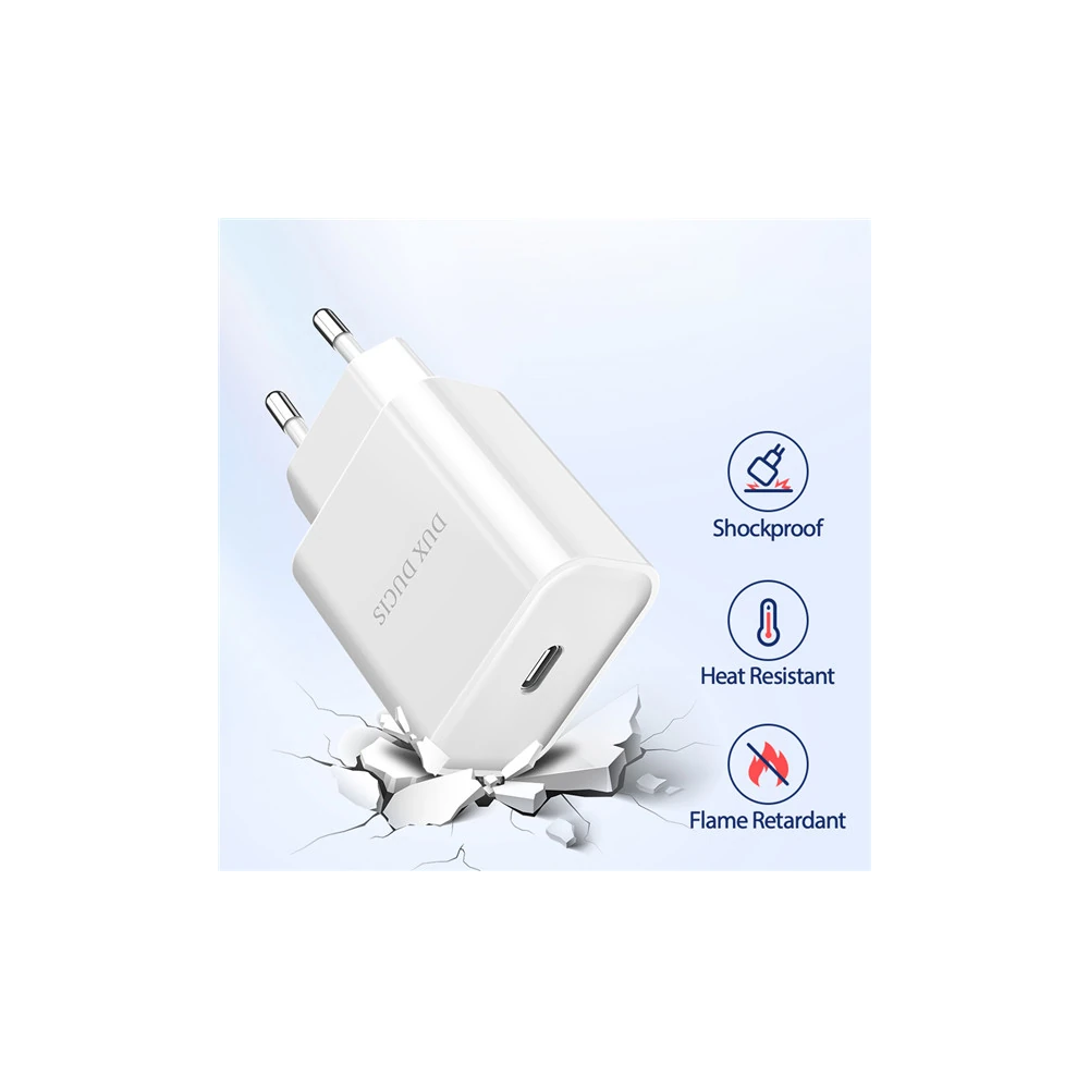 DUX DUCIS C50 PD 20W Hızlı Şarj Aleti 20W USB-C Güç Adaptörü