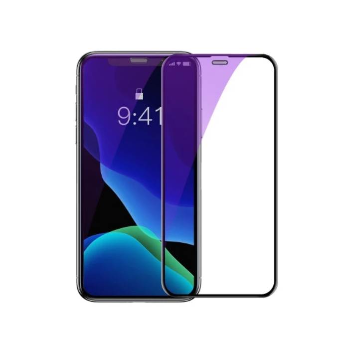 Baseus İPhone XS-X 5.5 Ekran Koruyucu Full Anti Blue Light Tempered Ca