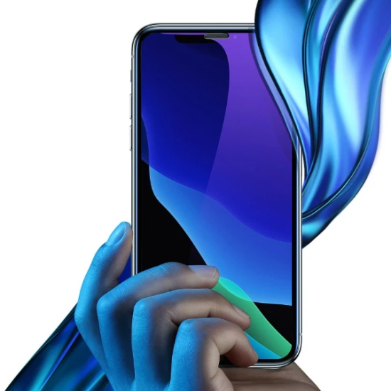 Baseus İPhone XS-X 5.5 Ekran Koruyucu Full Anti Blue Light Tempered Ca