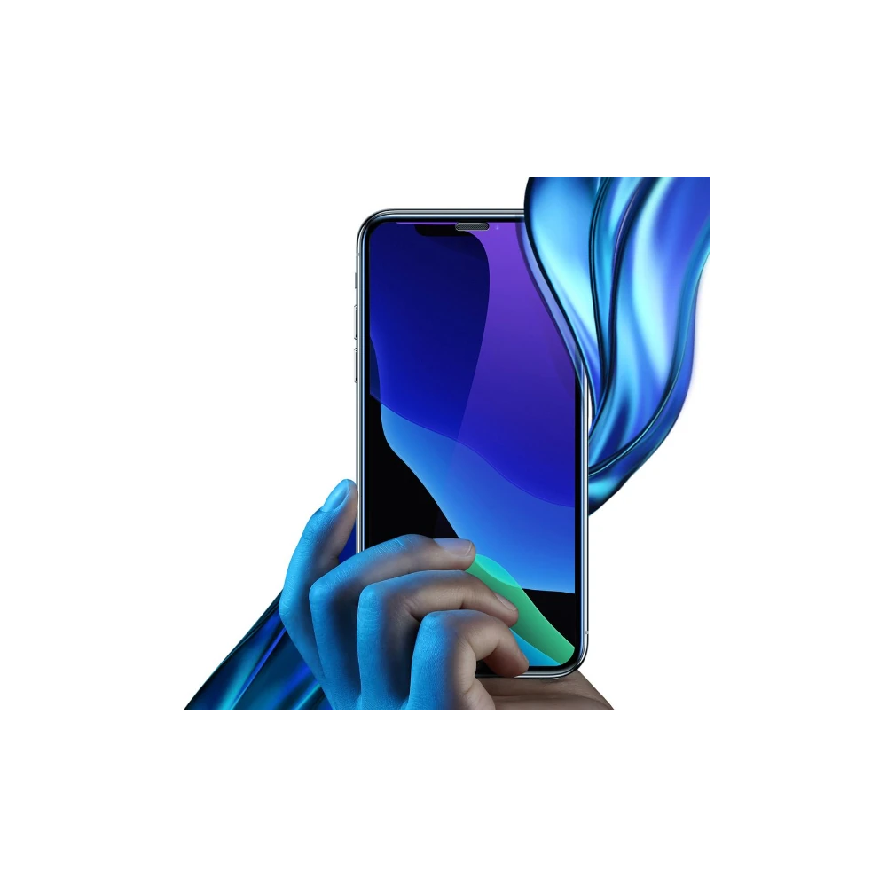 Baseus İPhone XS-X 5.5 Ekran Koruyucu Full Anti Blue Light Tempered Ca
