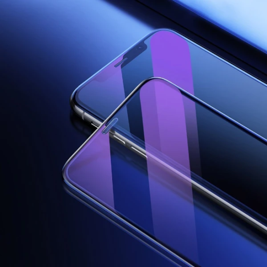 Baseus İPhone XS-X 5.5 Ekran Koruyucu Full Anti Blue Light Tempered Ca
