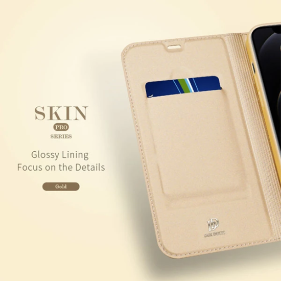 DUX DUCİS İPhone 12/ 12 Pro Kılıf Kapaklı Flip Cover Kılıf Skin Pro Se