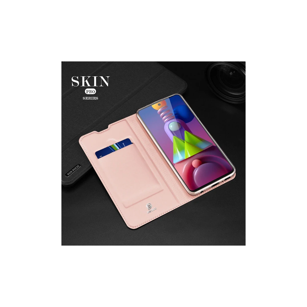 DUX DUCİS SM Galaxy M51 Kılıf Kapaklı Flip Cover Kılıf Skin Pro Series