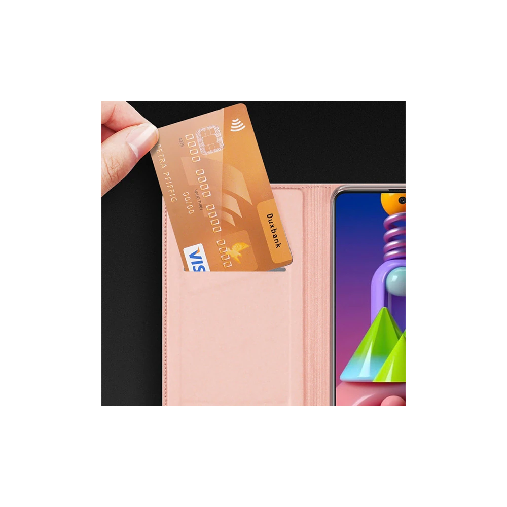 DUX DUCİS SM Galaxy M51 Kılıf Kapaklı Flip Cover Kılıf Skin Pro Series