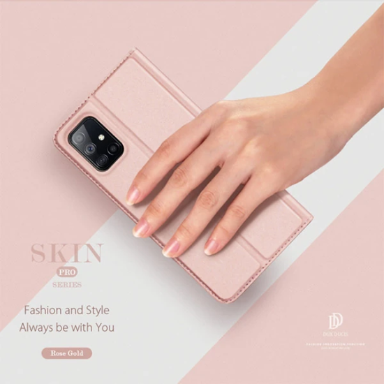 DUX DUCİS SM Galaxy M51 Kılıf Kapaklı Flip Cover Kılıf Skin Pro Series