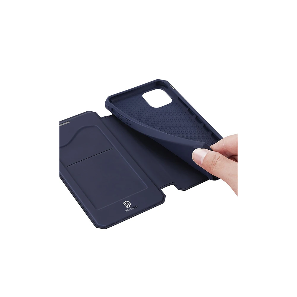 DUX DUCİS iPhone 12 Mini Kılıf Mıkantıslı Kapaklı Flip Cover Kılıf Ski