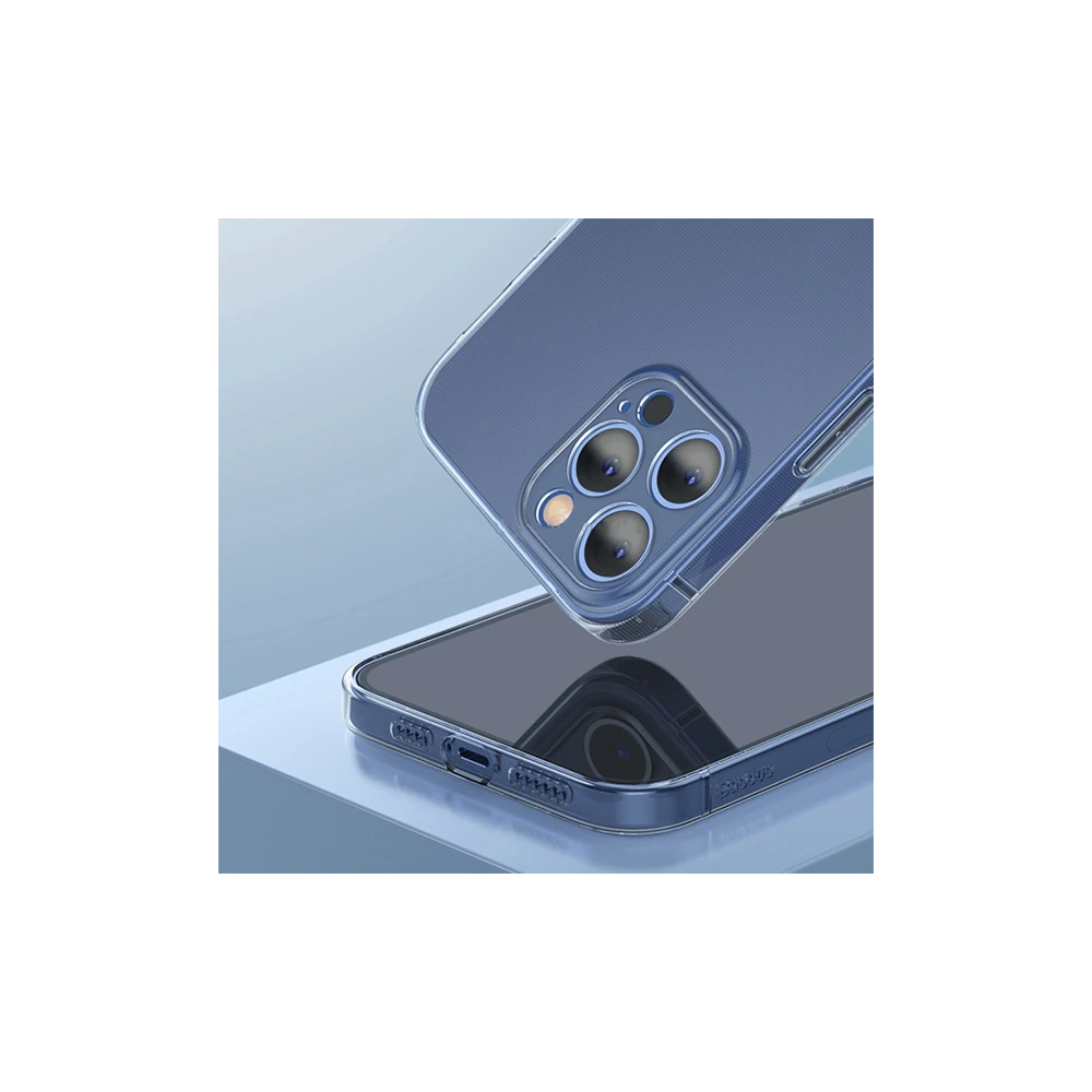 Baseus Simple Case İPhone 12 Pro Max 6.7 İnce Şeffaf Silikon Kılıf