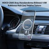 HOCO CA85 Araç Havalandırma Bölmesi 15W Kablosuz Hızlı Şarj Telefon Tu