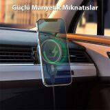 HOCO CA85 Araç Havalandırma Bölmesi 15W Kablosuz Hızlı Şarj Telefon Tu