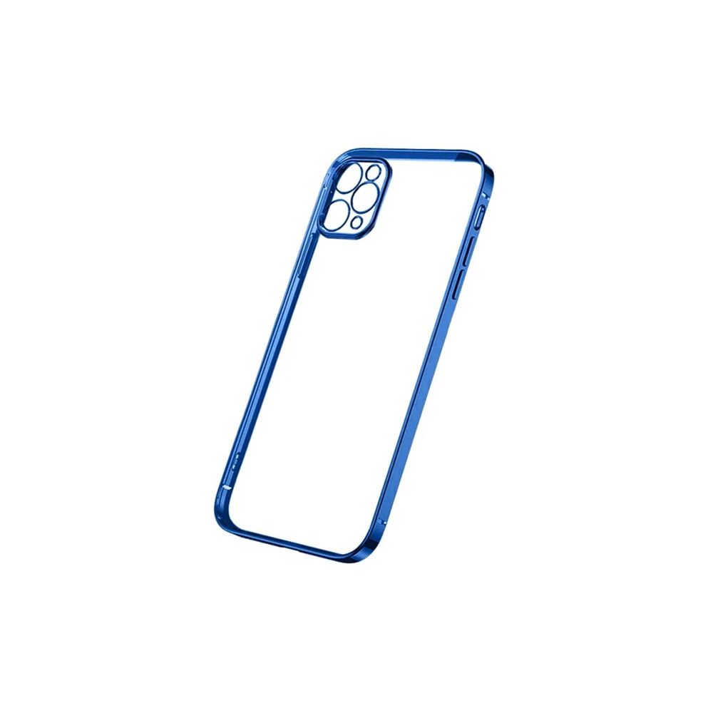 ALLY İPhone 12 Pro 6.1 Metal Görünümlü Darbeye Dayanıklı Silikon Kılıf