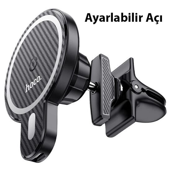 HOCO CA85 Araç Havalandırma Bölmesi 15W Kablosuz Hızlı Şarj Telefon Tu