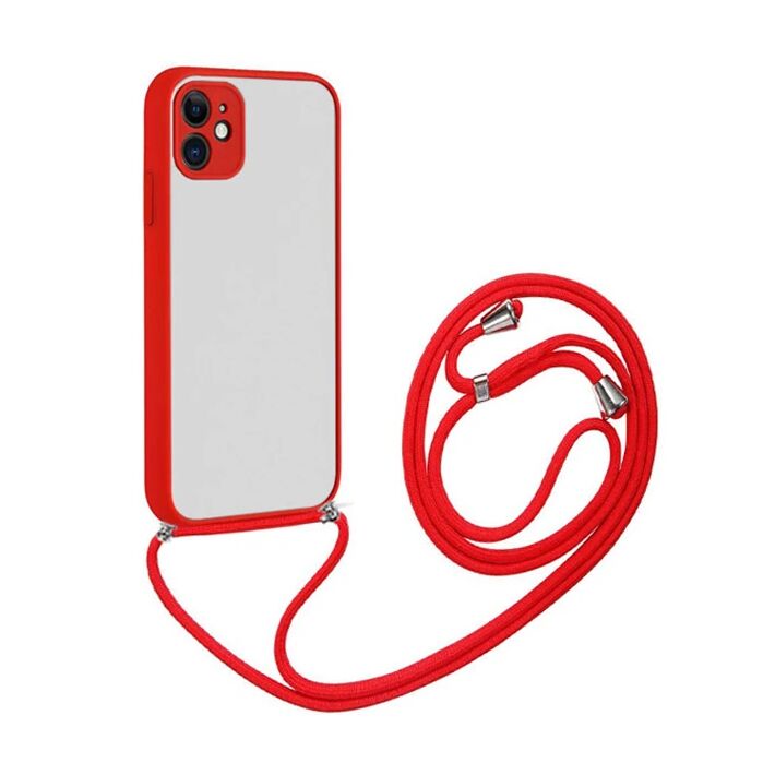 ALLY iPhone 12 6.1 Askılı Koruyucu Silikon Kılıf