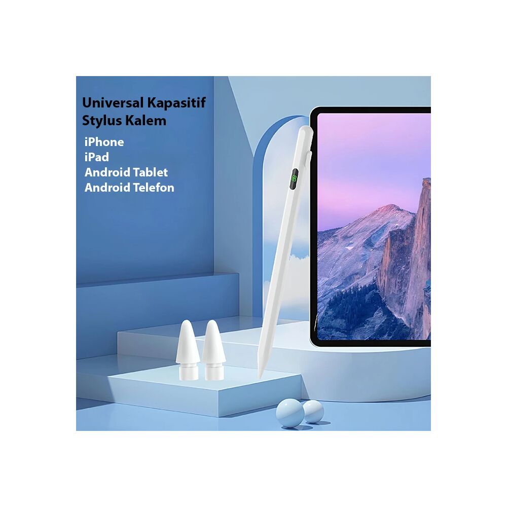 ALLY K-2268 Dijital Göstergeli Universal Kapasitif Stylus iPad Tablet 