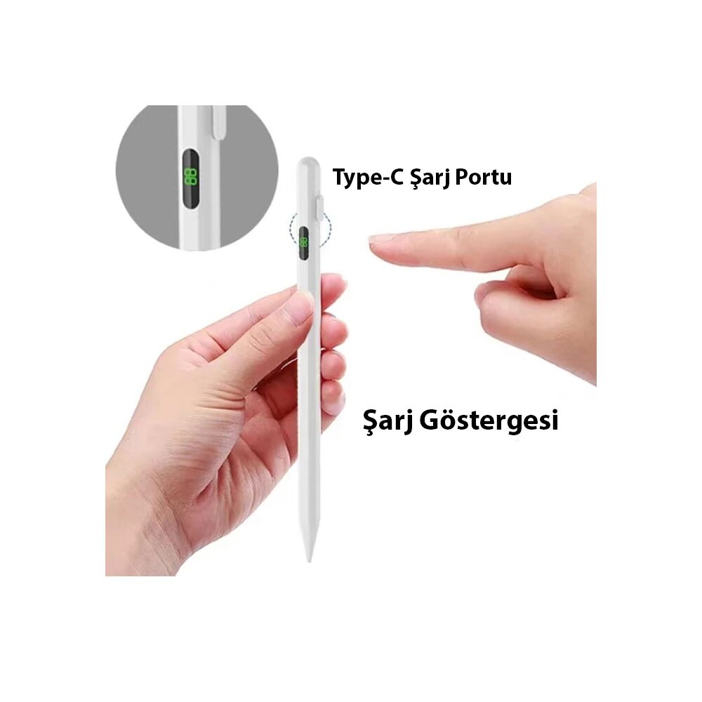 ALLY K-2268 Dijital Göstergeli Universal Kapasitif Stylus iPad Tablet 