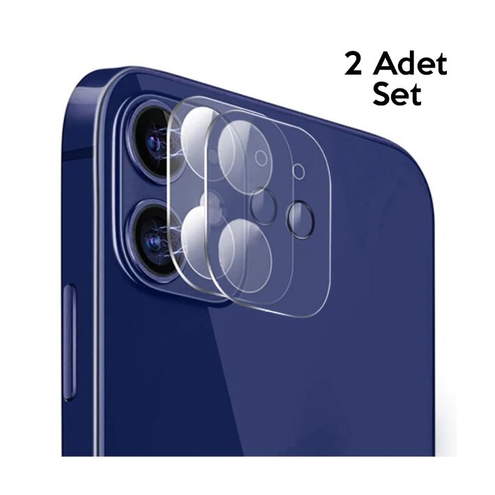 GOR İPhone 12 Mini 5.4 Best Full Tempered Cam Kamera Koruyucu 2Adet Se