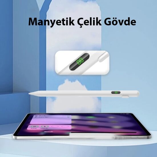 ALLY K-2268 Dijital Göstergeli Universal Kapasitif Stylus iPad Tablet 