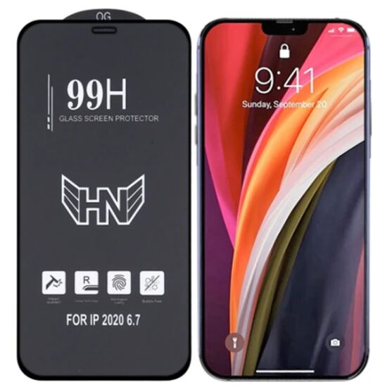 iPhone 12 Pro Max 6.7 3D Full High Aluminum Tempered Cam Ekran Koruyuc