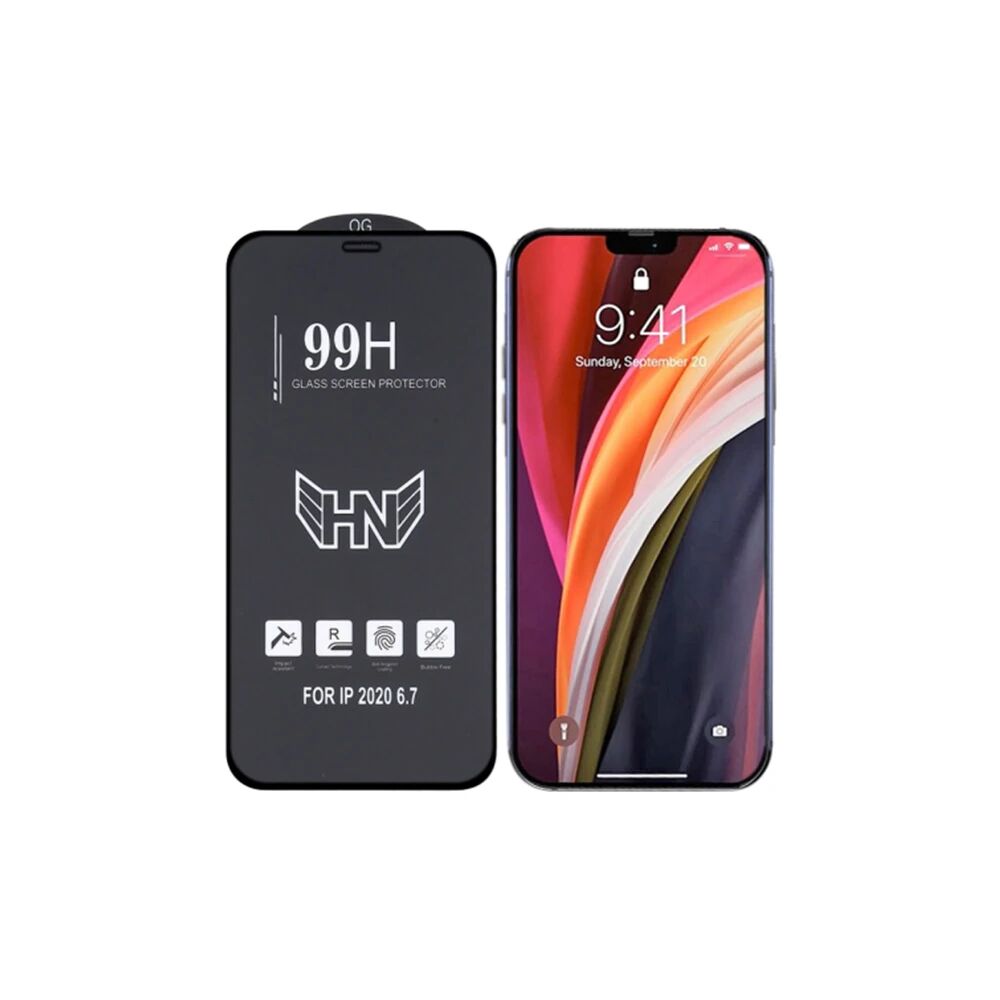 iPhone 12 Pro Max 6.7 3D Full High Aluminum Tempered Cam Ekran Koruyuc
