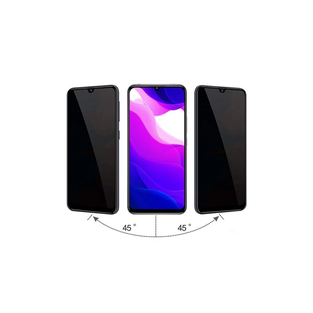 Xiaomi Mi 10 Lite 3D Full Privacy Gizlilik Tempered Cam Ekran Koruyucu