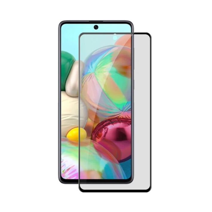 ALLY SM Galaxy A71 3D Full Privacy Gizlilik Tempered Cam Ekran Koruyuc