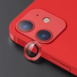 USAMS İPhone 12 - 12 Mini 3D Metal Çerçeveli Kamera Lens Koruyucu