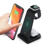 ALLY 15W 3in1 Şarj Standı Wireless Kablosuz Şarj iPhone+iWatch+AirPods