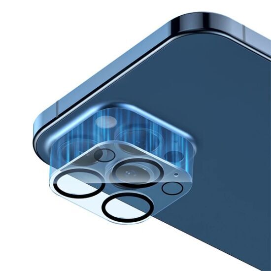 BASEUS iPhone 12 Pro 6.1 3D Full Kaplama Kamera Koruyucu Cam 2 Adet Se