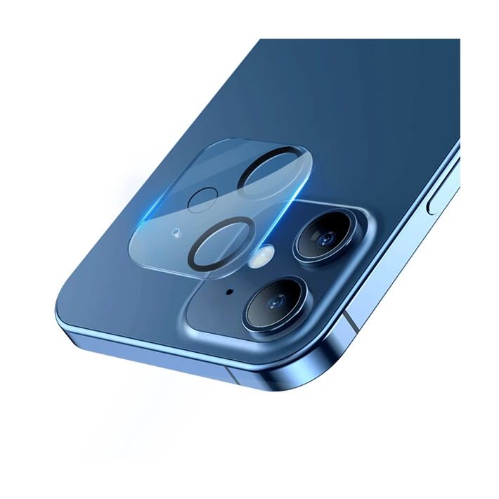BASEUS iPhone 12 6.1 3D Full Kaplama Kamera Koruyucu Cam 2 Adet Set