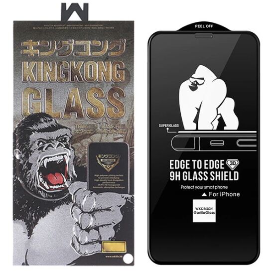 WK İPhone 11 Pro Max 6.7 Kingkong Curved Tempered Cam Ekran Koruyucu