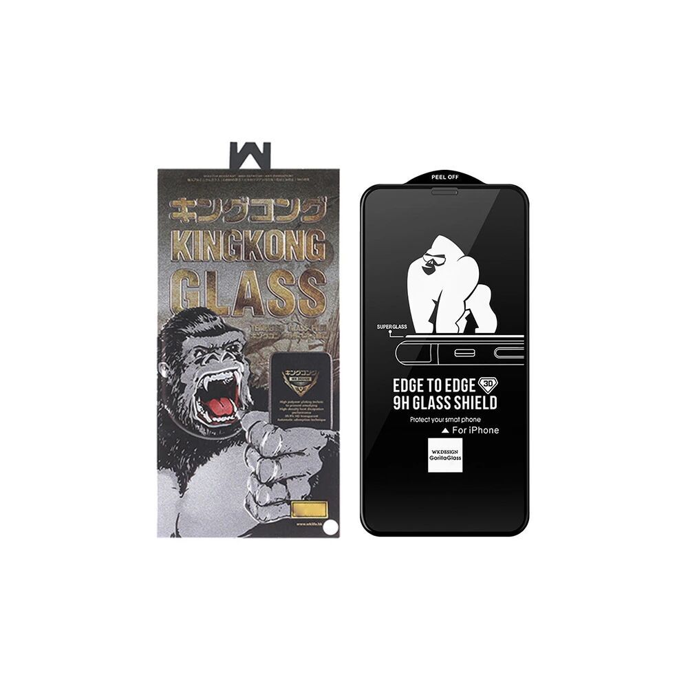 WK İPhone 11 Pro Max 6.7 Kingkong Curved Tempered Cam Ekran Koruyucu