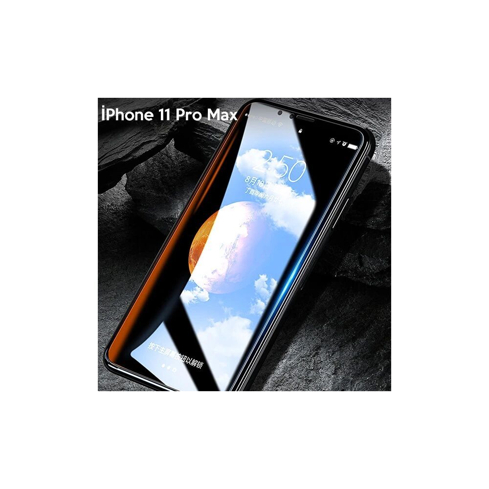 WK İPhone 11 Pro Max 6.7 Kingkong Curved Tempered Cam Ekran Koruyucu
