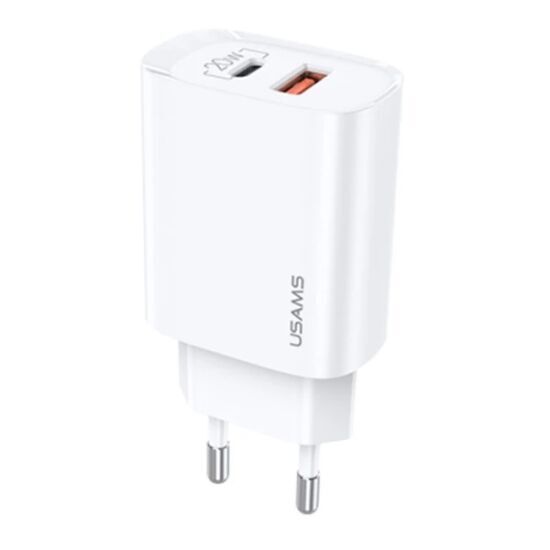 USAMS iPhone 20W QC3.0 + PD3.0 Hızlı Şarj Başlık US-CC121 T35