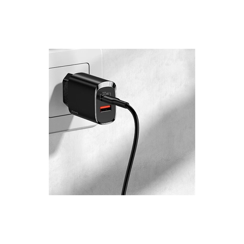 USAMS iPhone 20W QC3.0 + PD3.0 Hızlı Şarj Başlık US-CC121 T35