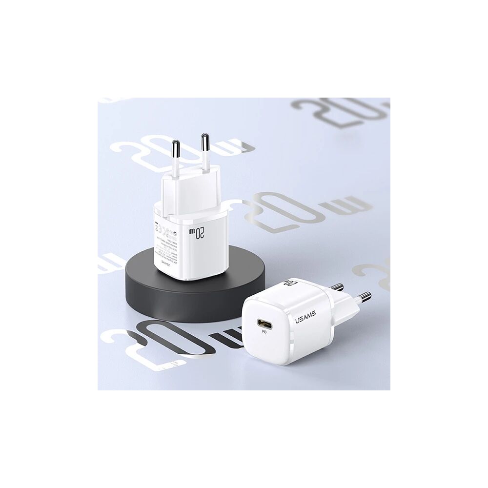 USAMS T36 20W Mini PD Hızlı Şarj Aleti 20W USB-C Güç Adaptörü