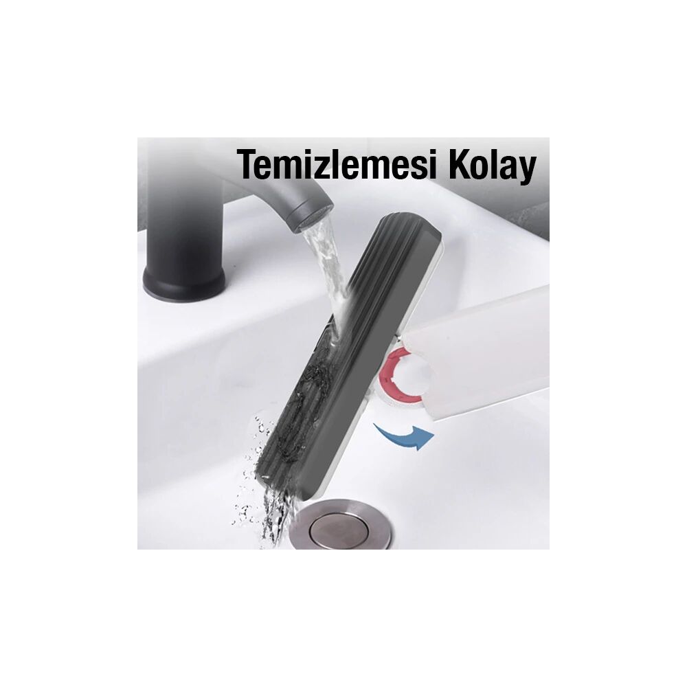 EZERE Çok Amaçlı Mini tezgah üstü Paspas Mini Mop + 2 Yedek Uç