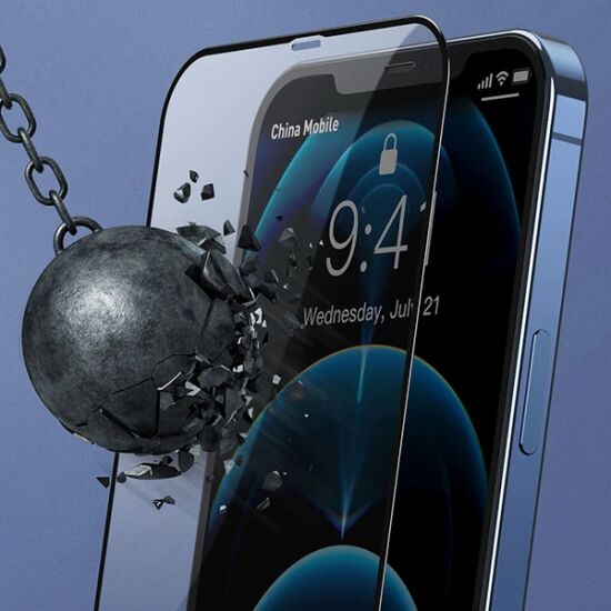 Baseus İPhone 12 Mini Ekran Koruyucu 0.3MM Full Anti Blue Light Temper