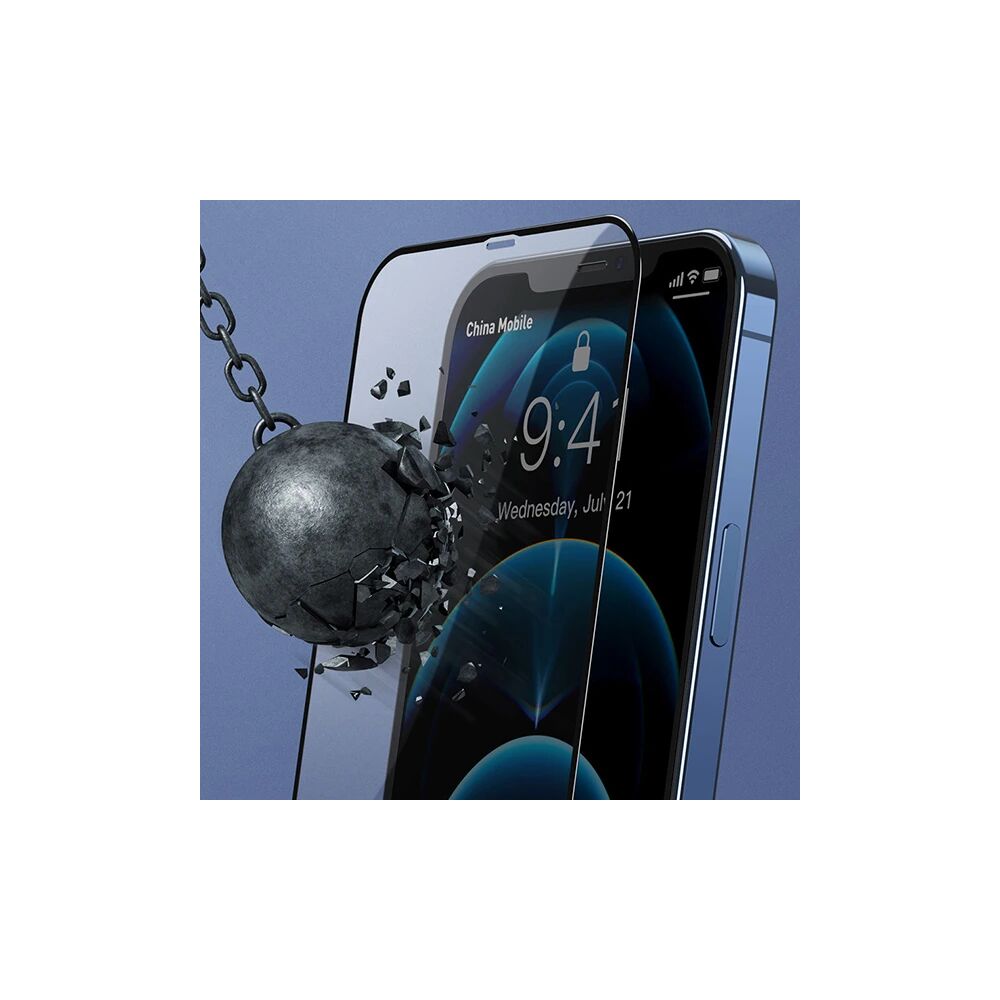 Baseus İPhone 12 Mini Ekran Koruyucu 0.3MM Full Anti Blue Light Temper